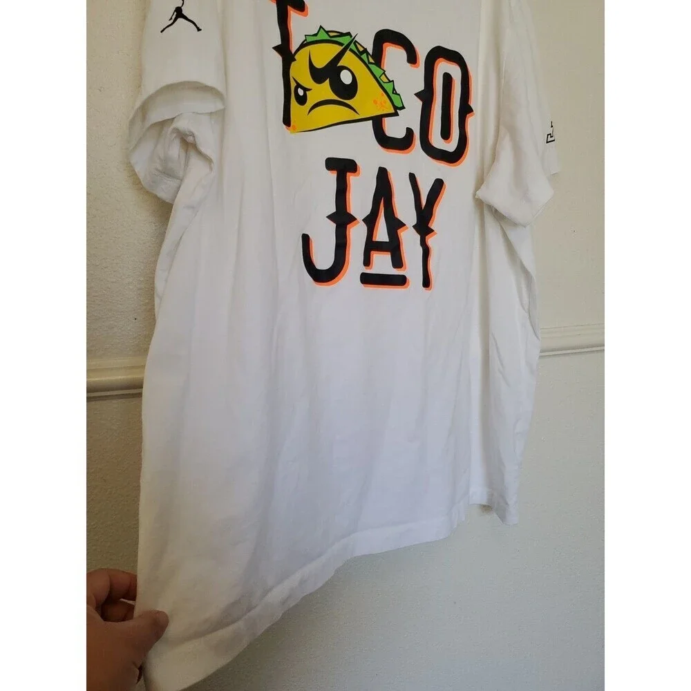 Jordan Jayson Tatum Taco Jay Tee/T-Shirt DV5538-100 White Mens XL‎